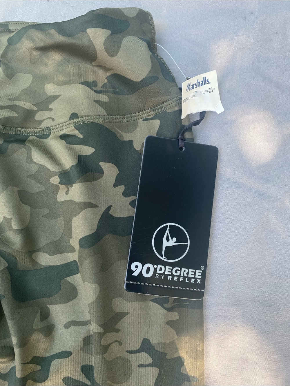 90 Degree By Reflex Kids Camo Leggings in Olive Green - Picture 4 of 4